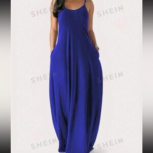 Brand new spaghetti straps dress with pockets